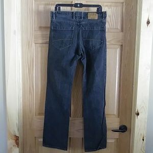 Izod Men's Sz 32/34 Faded Black Straight Jeans